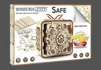 Wooden City Puzzle 3D Trezor, dřevěné