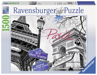 Ravensburger Puzzle - Paříž, má láska 1500 dílků