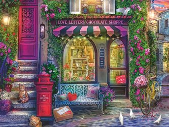 Ravensburger Puzzle - Milostné dopisy a čokoláda 1500 dílků