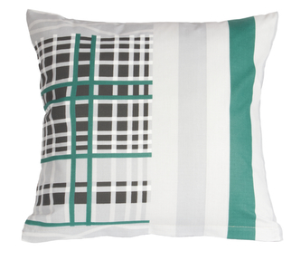 Povláček bavlněný - zelený patchwork - 40x40cm