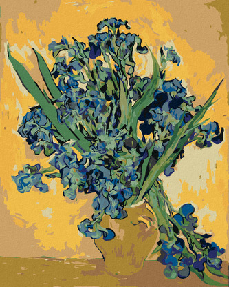 Malování podle čísel - ZÁTIŠÍ VÁZA S KOSATCI NA ŽLUTÉM POZADÍ (VINCENT VAN GOGH) - 40x50 cm, bez rámu a bez vypnutí plátna Malování podle čísel - ZÁTIŠÍ VÁZA S KOSATCI NA ŽLUTÉM POZADÍ (VINCENT VAN GOGH) - 40x50 cm, bez rámu a bez vypnutí plátna