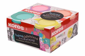 MAGIK CLAY PASTEL, lehká modelovací hmota, mix 4 barev po 40g