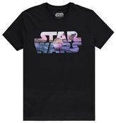 Pánské tričko Star Wars|Hvězdné války: Baby Yoda logo (M) černé bavlna