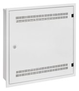 Solarix rozvaděč SOHO LC-18 do zdi s lištami 2U, 4U a 11U, 550x550x150mm, bílá RAL 9003, s rámečkem k zazdění