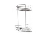 Polička koupelnová rohová 2 patra chrom 23x23x38cm  BRILANZ