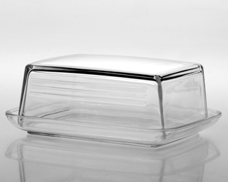 Máslenka sklo 14,5x12x6,5cm  JASLO