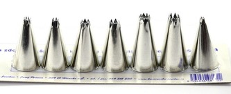 Špička zdobící zubatá sada 7ks  CZ