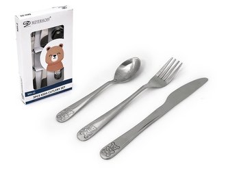 Příbory dětské 3d. MEDVÍDEK