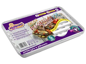 Grilovací tácky hliníkové 5ks 23x34cm  PERFEKCYJNA