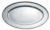 Podnos nerez 34x21cm ovál  INOX