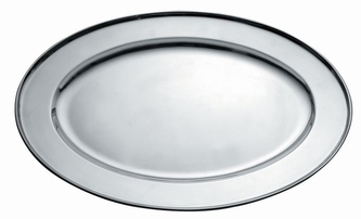 Podnos nerez 34x21cm ovál  INOX