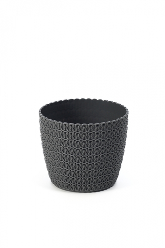 Obal květináče MAGNOLIA jersey ¤19cm antracit