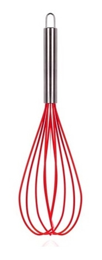 Metla šlehací nerez/silikon 25cm  CULINARIA RED