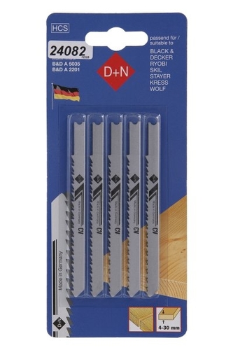 Pila přímočará B$D 75/2.5mm 5ks