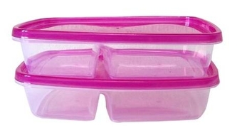 Dóza svačinová dělená 1L  2ks  HEGA