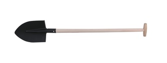 Rýč špičatý 19x30/120cm s násadou T černý  FESTA
