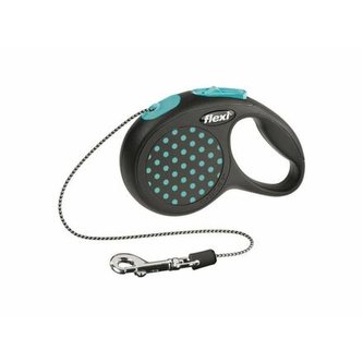 Flexi DESIGN XS 3 m šňůra, max.8kg, modrá - DOPRODEJ