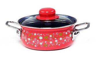 Kastrol smalt ¤24cm 4,5L ROMANCE s poklicí CZ