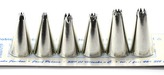 Špička zdobící zubatá sada 6ks  CZ