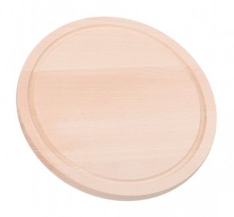 Prkénko dřevo kulaté ¤20x1,5cm s drážkou  WOOD