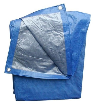Plachta zakrývací 10x15m 70g STANDARD modrostříbrná