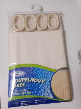 Závěs koupelnový 180x200cm PVC mix