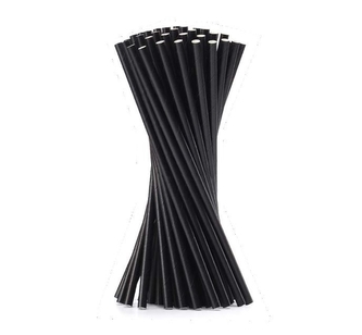 Brčka slámky 24cm/7mm 50ks rovné  JUMBO BIO - zelená