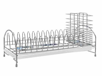 Odkapávač nádobí chrom s podnosem 42x18,5x21cm  MEYERHOFF