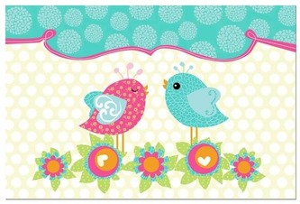 Prostírání dětské 45x30cm  PTÁČCI