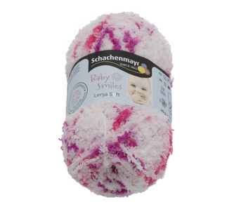 Příze LENJA SOFT - růžový melír - 25g / 85 m