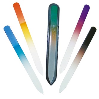 Pilník na nehty skleněný oboustranný  LUX 14cm