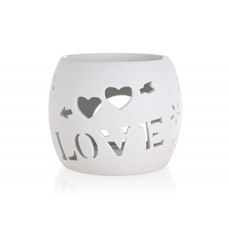 Lampa aroma porcelán 10,5cm  LOVE