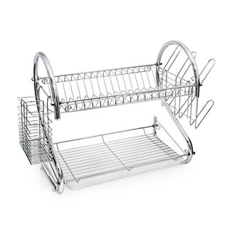 Odkapávač nádobí chrom s podnosem 55,8x24,7x39,2cm  MEYERHOFF