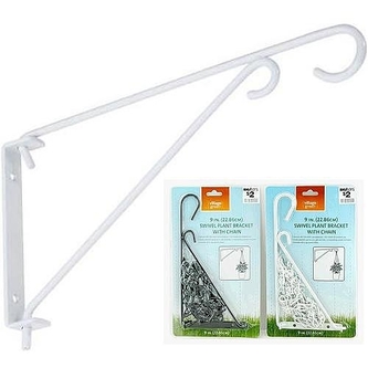 Držák závěsný na květináče kov bílý  STREND