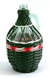 Demižon skleněný opletený  2L