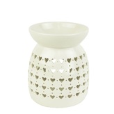 Aromalampa bílá se srdíčky