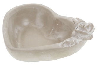 Pítko betonové pro ptáčky srdce malé