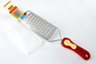 Struhadlo ploché nerez/plast hrubé s ručkou  SVANERA MEDIA 9608