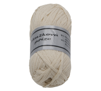 Příze STUŽKOVÁ - béžová - 50g / 109 m