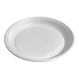 Talíř plast mělký 20ks jednorázový bílý