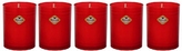 Svíčka parafín 55g 5ks červená