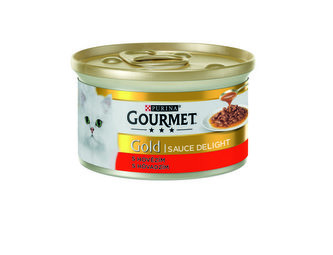 Konz.Gourmet Gold Sauce Del.Hovezi v Omacce 85g