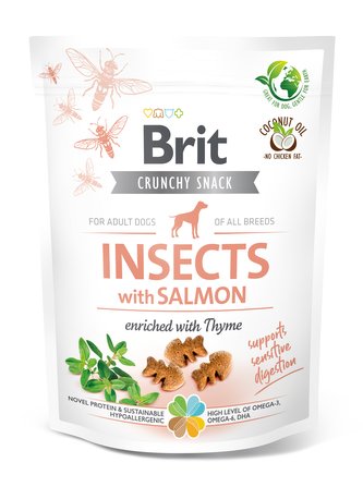 Brit Care Dog Crunchy Cracker s hmyzem_losos/tymian_200g