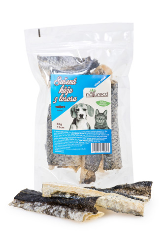 Kuze z lososa susena cca 15 cm