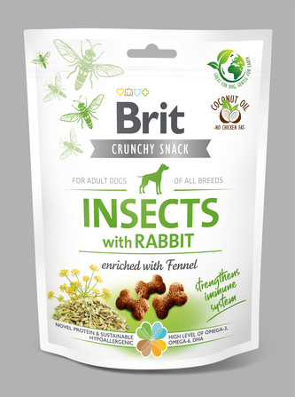 Brit Care Dog Crunchy Cracker s hmyzem_kralik/fenykl_200g