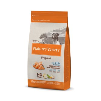 Nature´s variety orig. NG mini ad. dog s lososem 1,5kg