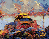 Malování podle čísel - MUZEUM HAGIA SOPHIA V ISTANBULU - 40x50 cm, bez rámu a bez vypnutí plátna