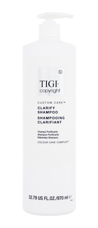 Tigi Copyright Custom Care Šampon Clarify Shampoo 970 ml pro ženy Tigi Copyright Custom Care Šampon Clarify Shampoo 970 ml pro ženy