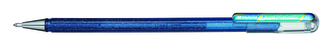 Pero gelové Pentel Hybrid Dual Metallic K110 - modrá/zelená 1mm