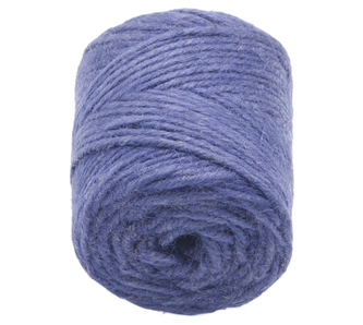 Jutový motouz - cívka - modrý - cívka 200g , cca 60 m , průměr 3.5 mm